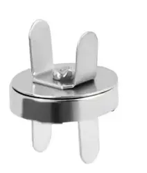 Magnetické zapínání na kabelky Stříbrná